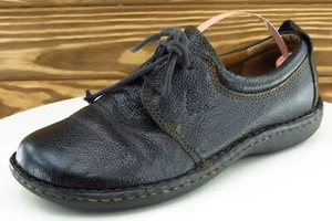 Born Concept Size 6 M Black Round Toe Derby Oxfords Leather Women C40403 - Picture 1 of 9