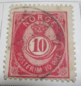 Norway Stamp 1883 10 Rare Antique StampBook3-499 - Picture 1 of 1