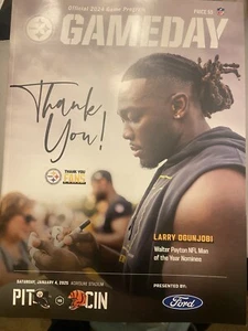 GAMEDAY Programs 2024 Pittsburgh Steelers Vs  Cincinnati Bengals ￼ 01/4/2025 - Picture 1 of 3