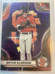 2024 Bowmans Best BRYCE ELDRIDGE Purple MOJO Refractor 027/250 GIANTS - Picture 1 of 3