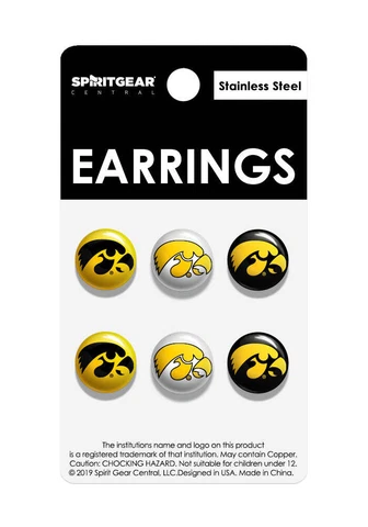 Iowa Hawkeyes Stud Earrings Cover