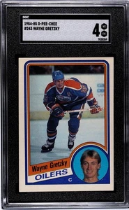 1984-85 O-Pee-Chee Wayne Gretzky #243 SGC 4 Oilers HOF - Picture 1 of 2