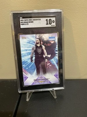 2020 Topps WWE Undisputed - Roman Reigns #45 Purple /5 - Image 1 of 2