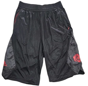 Pantalones Cortos de Baloncesto Adidas Para Hombre Medianos M Deslumbramiento Negro Rojo Multideporte Gimnasio - Imagen 1 de 9
