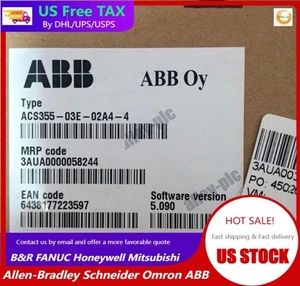 New 1PC ABB ACS355-03E-02A4-4 Inverter ACS35503E02A44 No Keypad US Free TAX - Picture 1 of 3