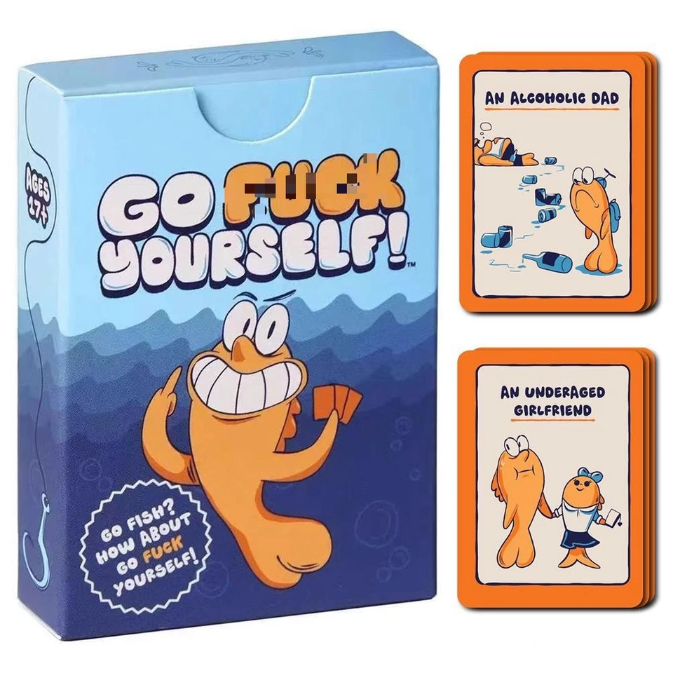 Go "F"  card game For Wild Parties Gatherin USA Stock Fast Ship - Image 1 of 4