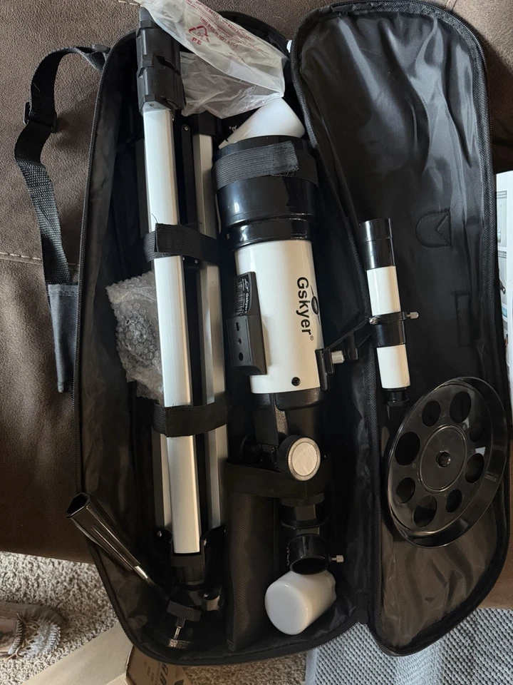 Telescopio Gskyer 70 mm apertura 400 mm montaje AZ refracción astronómica/bolsa de transporte Foto 1 de 1