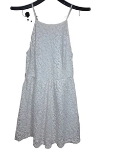 Vestido de encaje blanco Stella Tweed para mujer XL sin mangas forrado línea A cóctel fiesta - Imagen 1 de 8
