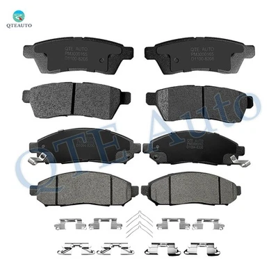 Set of 8 Front-Rear Ceramic Brake Pad Kit For 2005-2019 Nissan Frontier - Image 1 of 4