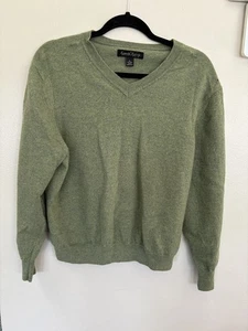Kenneth Roberts Damen grüner Wollpullover Gr. XL - Bild 1 von 3