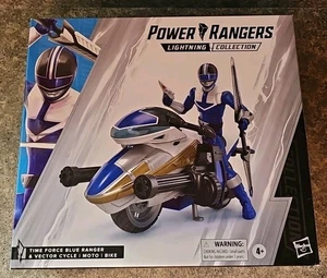 Power Rangers Lightning Collection Time Force 6" Blue Ranger & Vector Cycle 138 - Picture 1 of 4