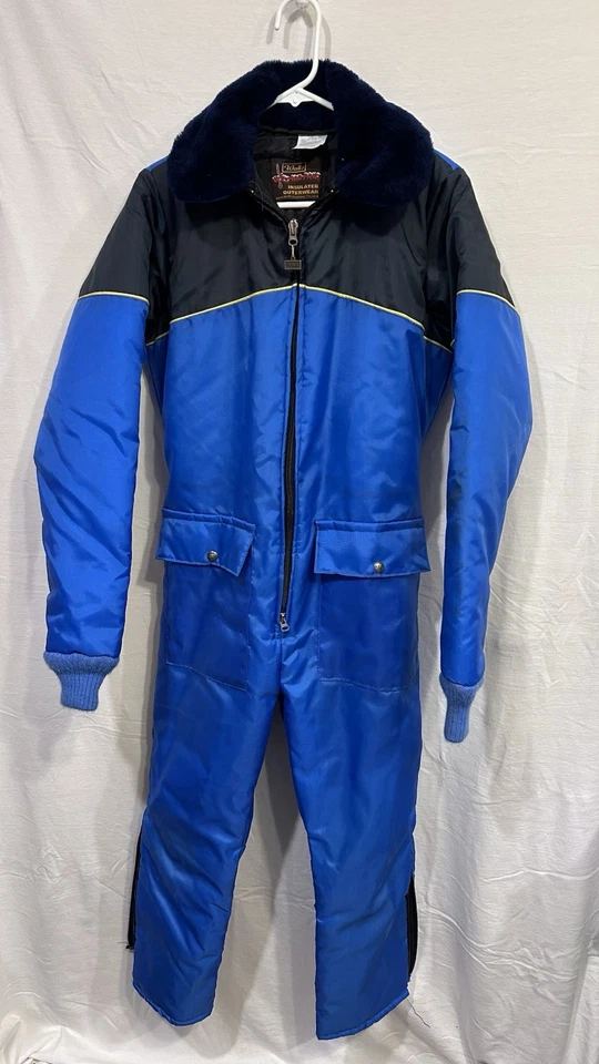 Настенный винтажный комбинезон Blizzard Pruf синий черный 80-е Snowsuit ретро 80 лыж 16-18 - Изображение 1 из 4