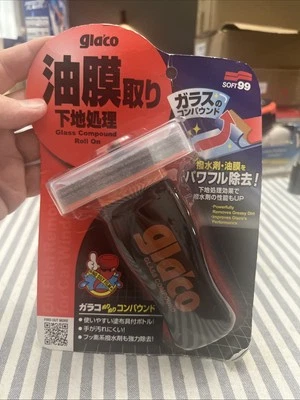 NUEVO DESENGRASANTE COMPUESTO DE VIDRIO ENROLLABLE SOFT99 GLACO parabrisas hecho en Japón. Foto 1 de 2