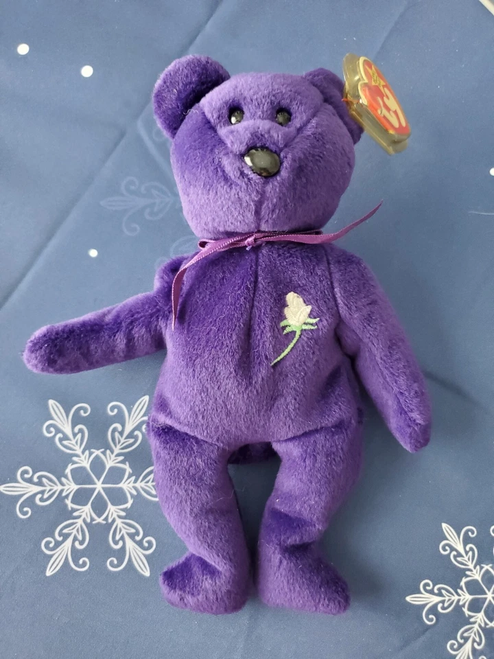 最罕见的第一版戴安娜王妃豆豆娃印度尼西亚制造 PVC 无空间 — 第 1/4 张图片