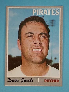 Topps Dave Giusti 1970 Pittsburgh Pirates #372 EX - Imagen 1 de 12