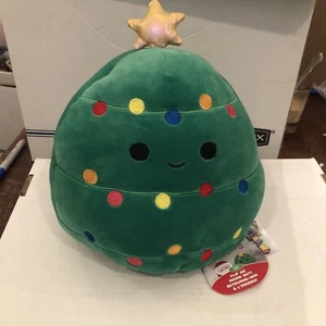 Squishmallows 9" Carol Christmas Tree To Nick Santa Claus Flip-A-Mallow Plush - Picture 1 of 12