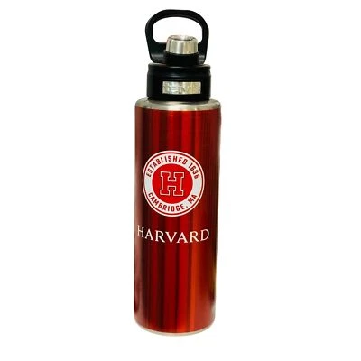 Botella de agua de boca ancha de acero inoxidable Tervis Harvard University 40 oz Foto 1 de 2