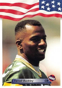 1992 Pro Set - Draft Day Terrell Buckley #19 (RC)-Green Bay Packers-NFL Football - Picture 1 of 2
