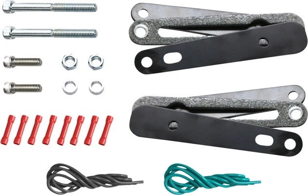 Kit de reubicación de señal de giro montado en puntal Saddlemen S4 negro Harley Davidson Dyna Foto 1 de 1