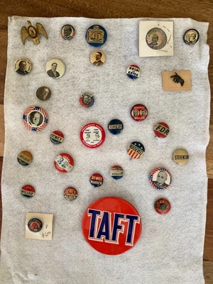 Colección Botones Políticos De Colección, 30 Botones, Años 1900 - 1950, Raro, Original Foto 1 de 4