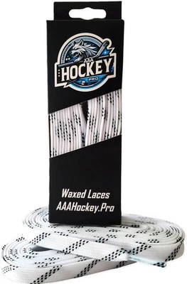 Waxed Hockey Laces - Veteran Owned 108 / SR 8 - 10, White - Classic  - Image 1 of 4