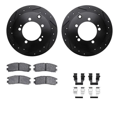 For Mitsubishi Eclipse 94-05 Brake Kit Drilled & Slotted Rear Brake Kit w - Image 1 of 2