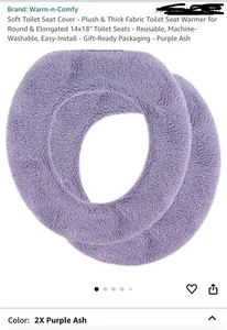 New Comfy and Cozy Toilet Seat Cover (2pcs) - Picture 1 of 4