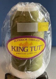 Superior Thread King TUT #1008 Avocado extra long Egyptian Cotton #40/ 3 PLY - Picture 1 of 3