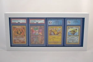 Weiß und blau Visitenkarten Vitrine - passt bewertet PSA, BGS, HGA, GMA, CGC - Bild 1 von 3