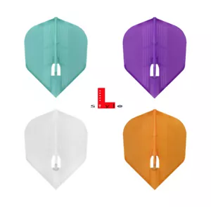 L Style Dart Flights KAMI Integrated Champagne Ring Shape Plain Colours - Picture 1 of 5