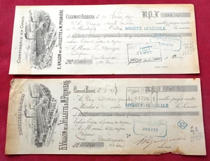 CLERMONT - FERRAND - E.Vallon de la Villette & M.Prunière : 2 Mandats 1897 ! - Picture 1 of 2