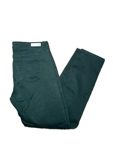 AG Adriano Goldschmied Womens Jeans Green 26 The Stevie Ankle - Picture 1 of 6