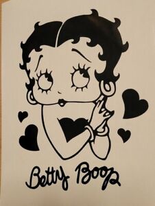 1x Betty Boop Vinyl Sticker Bumper Decal Graphic Car Van Camper Cute 5x6inch 