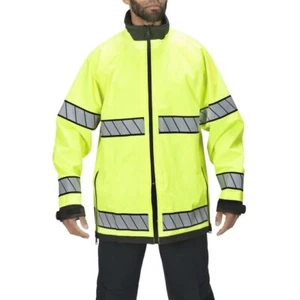 Blauer 9791 Reversible Short Rain Jacket Coat Hi-Vis Black XS Short - Picture 1 of 3