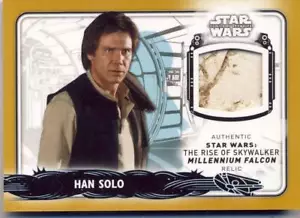 2020 Topps Star Wars L'ascesa di Skywalker Serie 2 Millennium Falcon Relic Han 1/4 - Foto 1 di 2