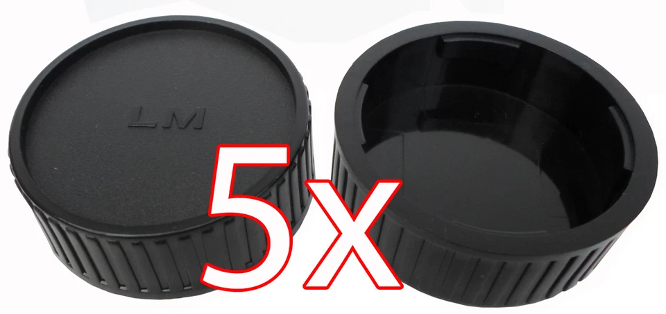 5 X Objektiv Rückdeckel Leica M Rear Lens Cap Deckel LM