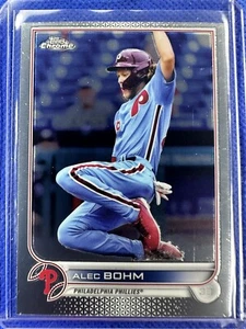 2022 #89 Alec Bohm Topps Chrome Baseball Philadelphia Phillies - Picture 1 of 2