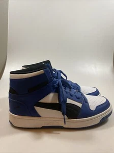 Size 7.5 - PUMA PUMA Men's Rebound Layup Wide Sneaker White, Black, Blue - Picture 1 of 5