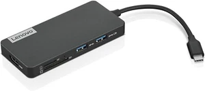 USB-C Lenovo 7in1 Hub Computer Networking Laptop Accessory 8 - Picture 1 of 7