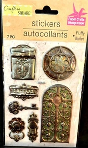 Crafter's Square, Puffy Stickers, Crafting, Arched door, mail slot, Door knocker - Picture 1 of 4