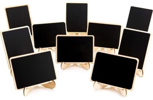 17 Mini Chalkboards Signs With Easel Stands Small Wood Party Buffet Food Table! - Picture 1 of 5