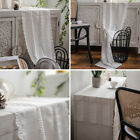 Rectangle White Lace Table Runner Tablecloth Wedding Dining Party Evening Decor