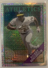 2023 Topps Series 1 - 1988 SILVER PACK MOJO - RICKEY HENDERSON Athletics #T88C-8