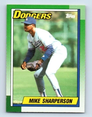 1990 O-Pee-Chee Mike Sharperson Los Angeles Dodgers #117 - Image 1 of 2
