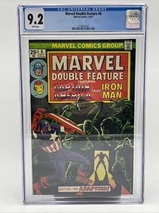 Doble característica Marvel #6 CGC 9.2 Capitán América y Iron Man entran en el adaptoide - Imagen 1 de 6