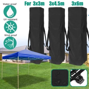 Gazebo Marquee Storage Carry Bag Garden Polyester Fabric 3 Sizes With 2 Side Bla - Picture 1 of 9