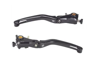 Bonamici Black Aluminium Folding Brake and Clutch Levers to fit Ducati 999 - Picture 1 of 4