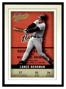 2002 Fleer Authentix #81 Lance Berkman - Houston Astros - Picture 1 of 2