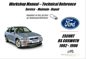FORD Escort RS Cosworth Workshop Service Manual USB 1992 - 1996 - Picture 1 of 11