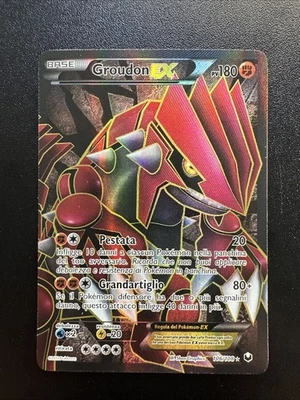Pokémon TCG Groudon EX Full Art Ultra Rare Holo Card 106/108 - Italian - Image 1 of 4